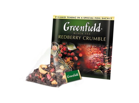 Чай черный Гринфилд Redberry Crumble в пирамидках (20 х 2 гр)