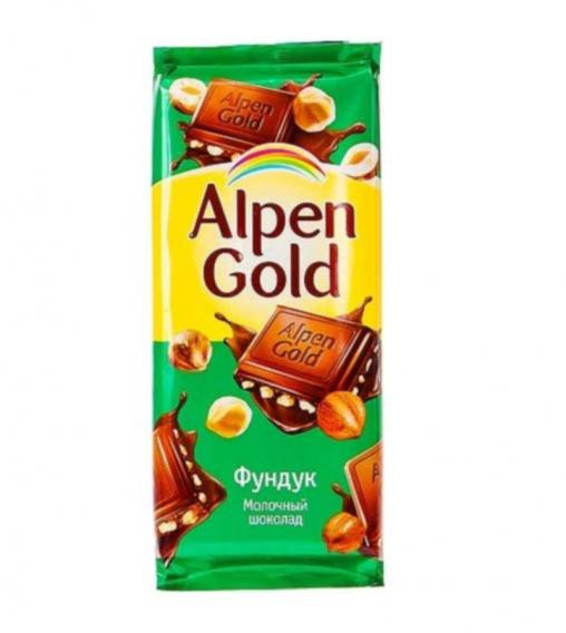 Шоколад Альпен Гольд (Alpen Gold) 85г Фундук 