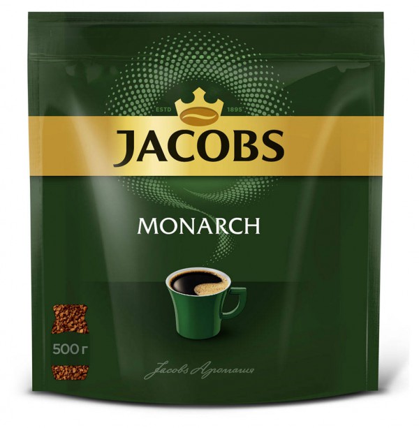 Кофе Якобс Монарх 500г растворимый