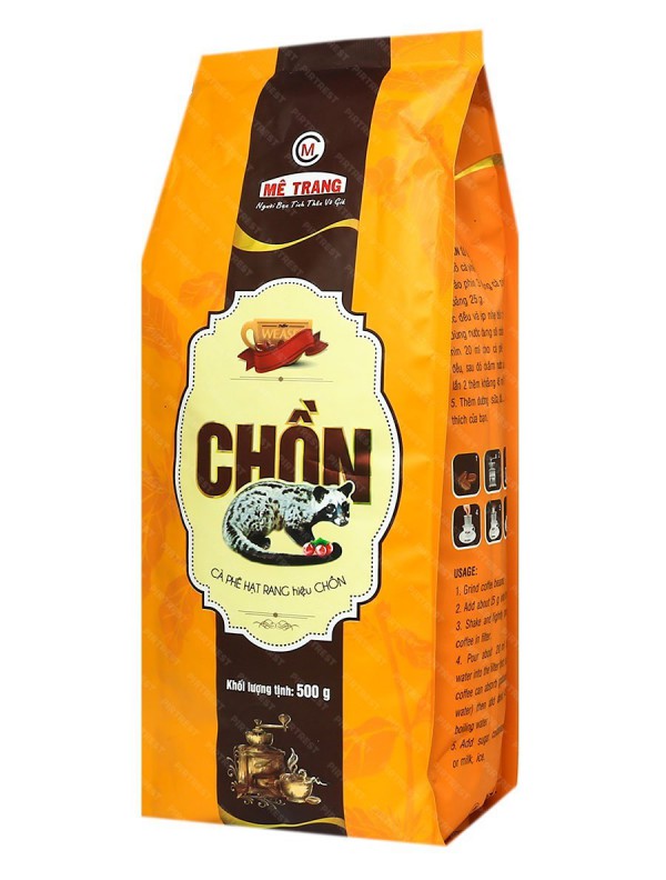 Зерновой кофе фирмы «Metrang» «ЛювакЧон» 500гр Вьетнам