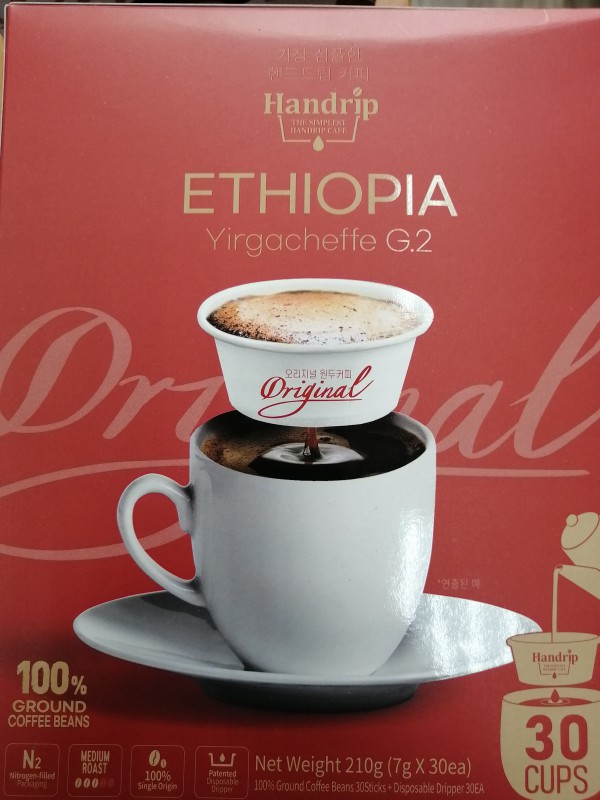 Кофе молотый Handrip Эфиопия фильтр-пакет 7гр*30шт Корея