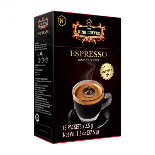 Кофе King Coffee Espresso 2,5г*15шт черный Вьетнам