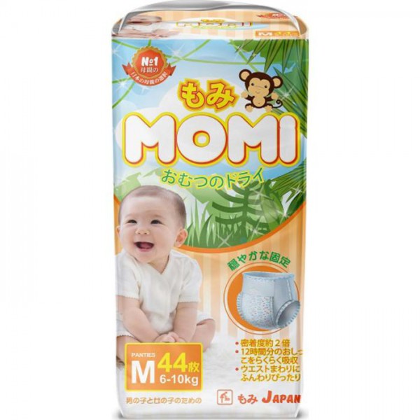 Трусики MOMI M (6-10кг) 44шт Япония